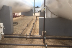 safe ammonia tank installation
